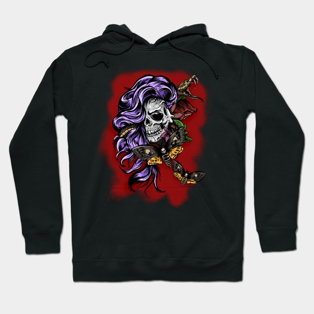 Lady Deathskull Hoodie by Danispolez_illustrations